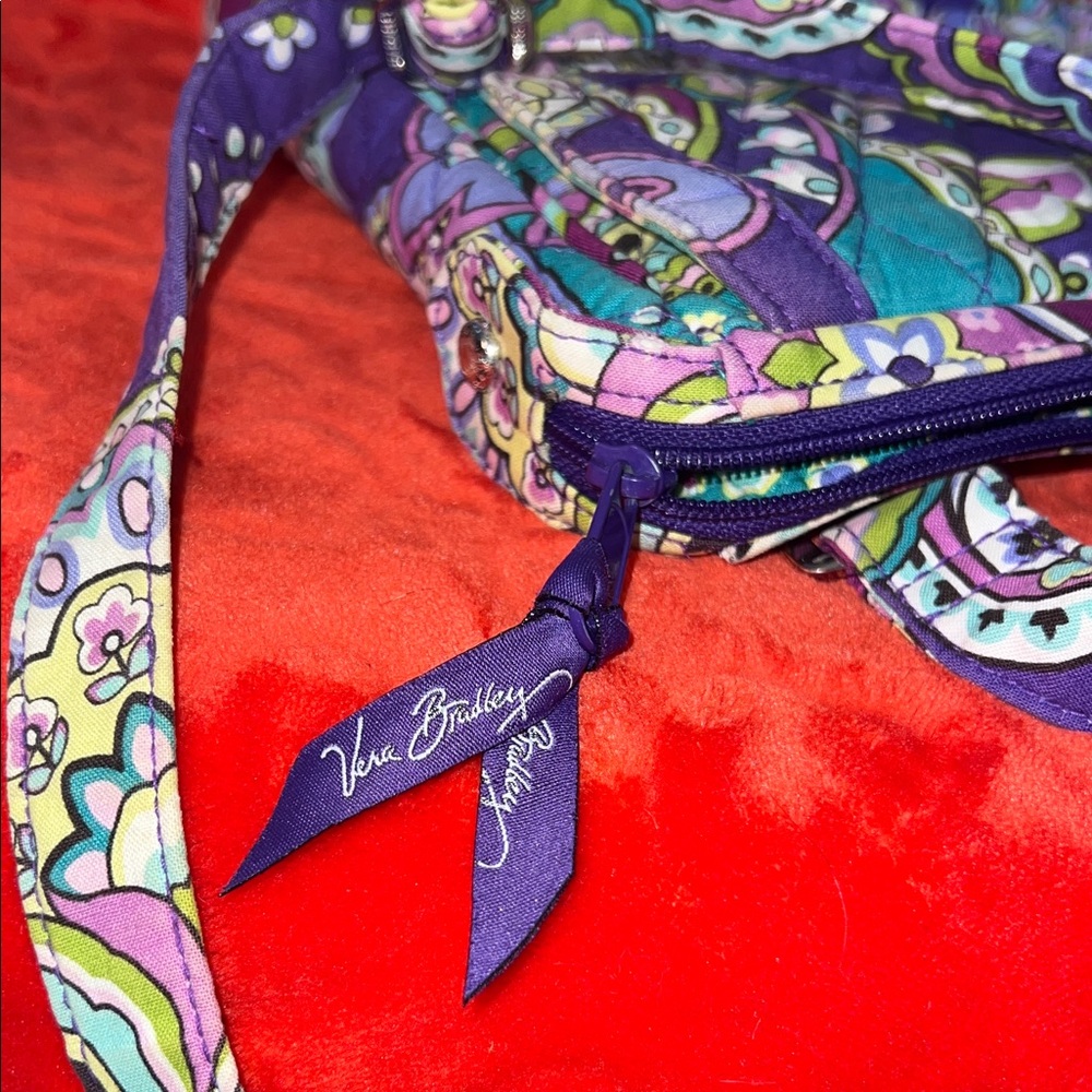 Vera Bradley Purple and Blue Laptop Bag - Picture 13 of 13